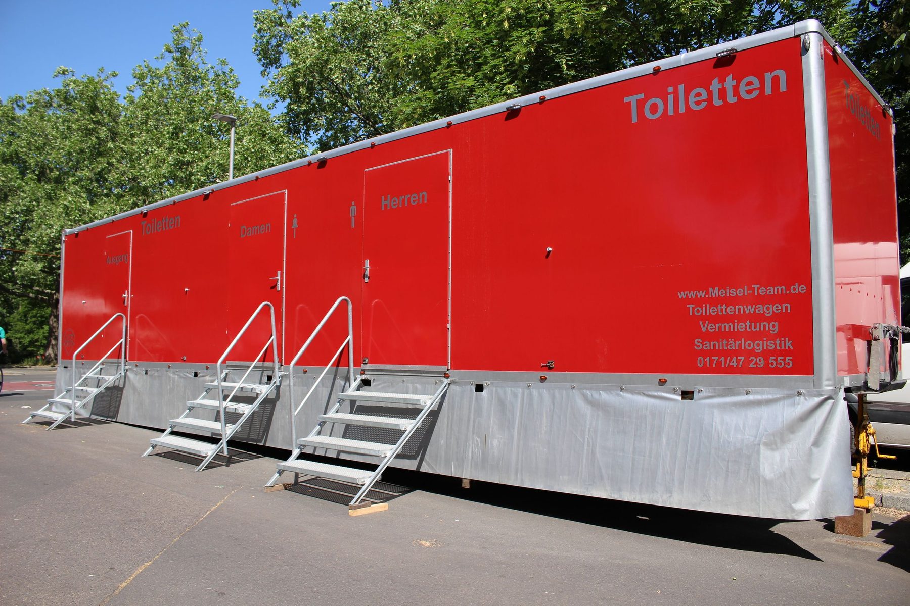 Toilettenwagen 10 des Meisel-Teams